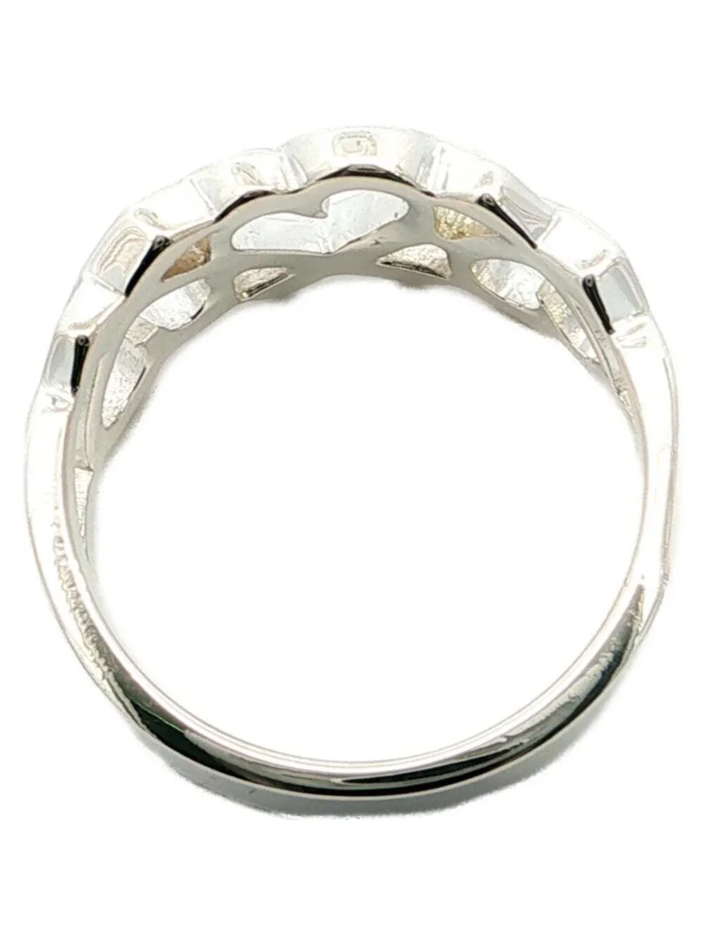 Tiffany & Co Triple Loving Ring 52 Silver